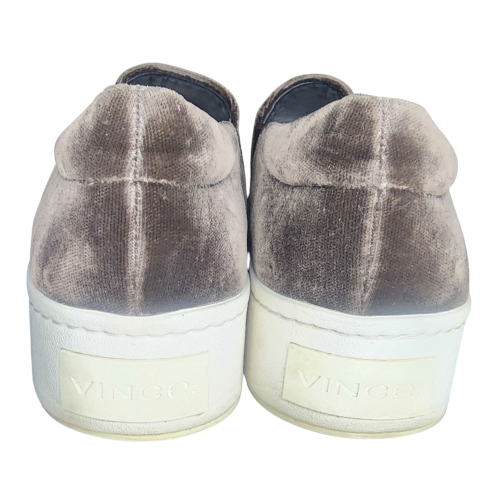 Vince Warren Brown Velvet Slip-On Sneakers, Womens 5.5​ - Picture 4 of 7